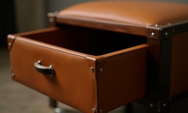 Hotel luggage bench with storage